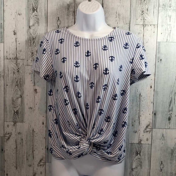 Wishful Park Twisted Front Anchor Top Large - Picture 1 of 8